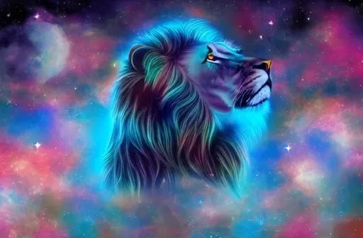 a cosmic proud lion | OpenArt