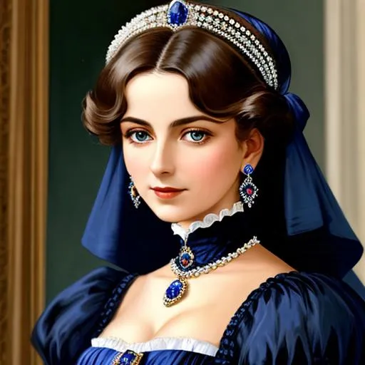 Wealthy, stylish lady of the Victorian era, wearing... | OpenArt