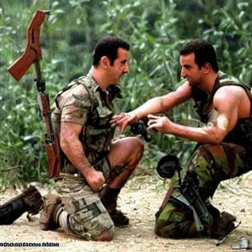 Bashar al Assad combat with Rambo | OpenArt