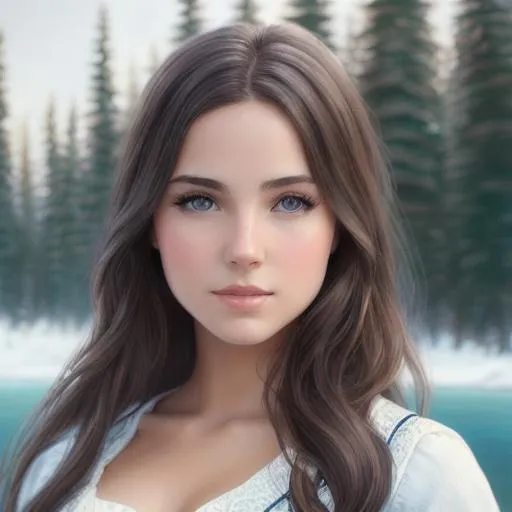 Prompt: beautiful canadian girl oil painting, UHD, 8k, Very detailed, beaitiful girl, cinematic, realistic, photoreal, trending on artstation, sharp focus, studio photo, intricate details