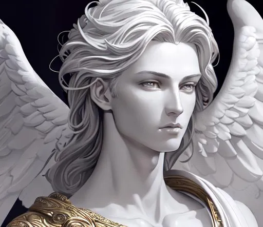 Androgynous god + angelic face + +immense detail + A... | OpenArt