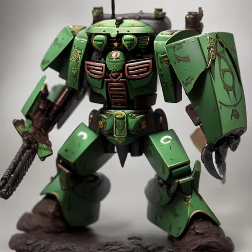 Prompt: Celtic Zaku II