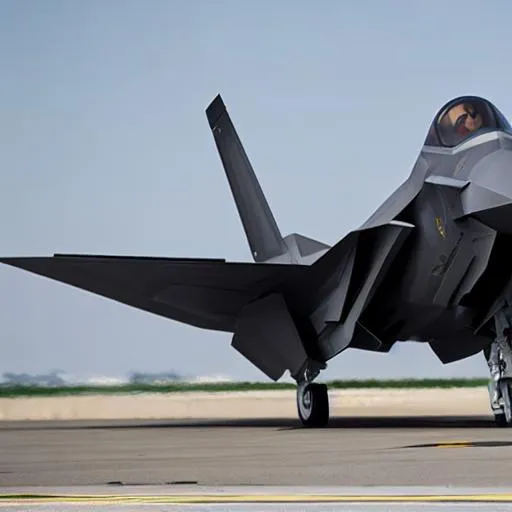 Prompt: photo f22 stealth fighter