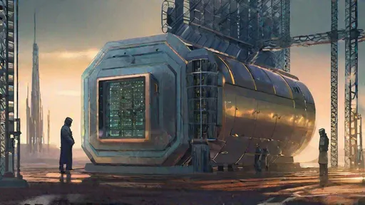 Prompt: poster art, cute extraterrestrial anamorphic computer engineer protecting an outpost, mainframe databank, futuristic data center, grunge, daytime, daylight, outdoors, by Alejandro Burdisio, by Steve Thomas, by Chris Moore, poster art, retrofuturism, muted colors, depth of field, prism