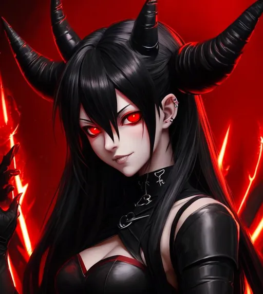 Guy, devil, demon, horns, anime, art, HD wallpaper | Peakpx