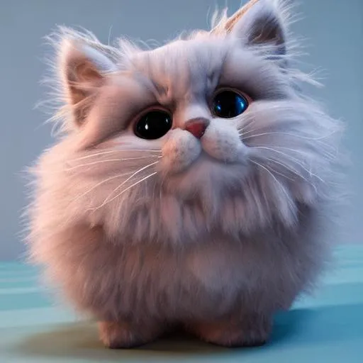 Prompt: mr. fluffy the fluffiest fluff ball kitten on earth, CUTE ornate, dynamic, particulate, intricate, elegant, highly detailed, centered, artstation, smooth, sharp focus, octane render, in the style of modern disney, 3d