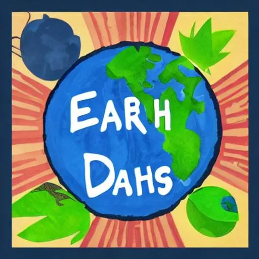 Prompt: Earth day poster
