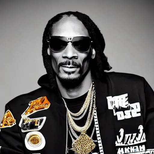 Prompt: Design Snoop Dogg as a modern-day Don of the Kenyan hip-hop scene, blending elements of his musical prowess, charisma, and influence into a compelling persona. Describe his signature style, the empire he's built, his loyal crew, and the unique code he lives by that sets him apart as a hip-hop Don