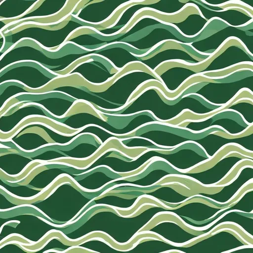 Prompt: Simple shapes art colors sketch abstract green beige waves 