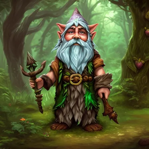 Prompt: Forest Gnome Druid