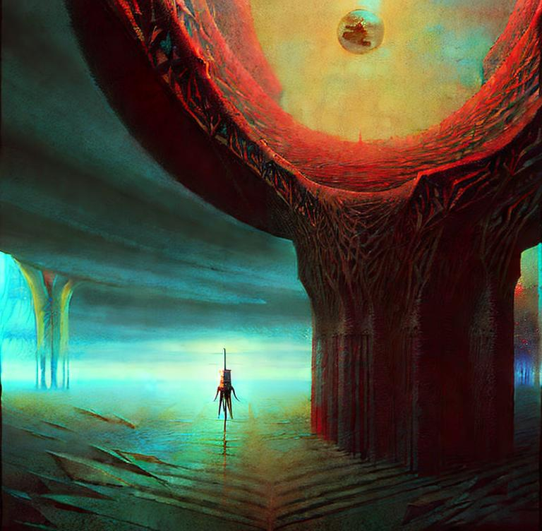 Beyond the Void by Zdzisław Beksiński Digital Illust... | OpenArt