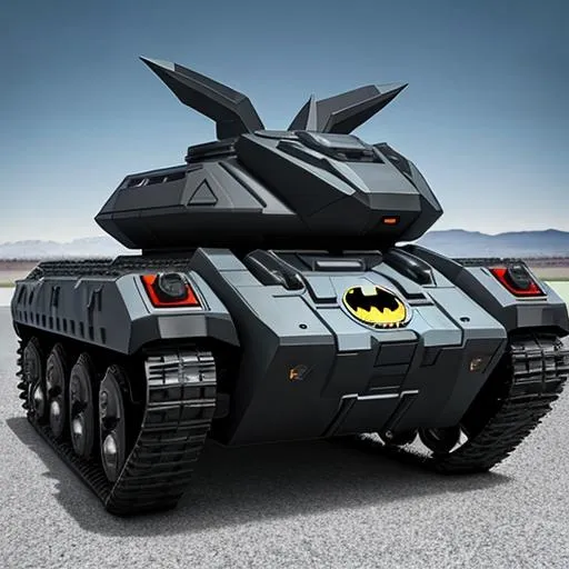 Prompt: Futuristic Batman tank