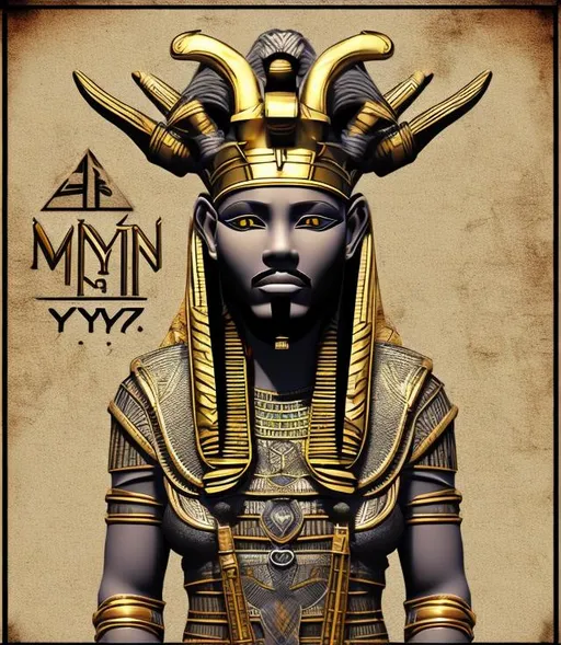 Prompt: Viking pharaoh style front view
With name V4N_MYST3R 