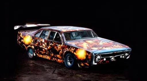 Prompt: The new scooby doo car

