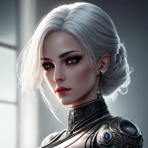 Prompt: A crisp, clear, photorealistic image of a sadistic women. Horror, nightmare, bloody, detailed, intricate, clear eyes. Crisp image, extremely detailed, sci-fi, fantasy, Clear, high resolution, 8k resolution , futuristic, hyperrealistic