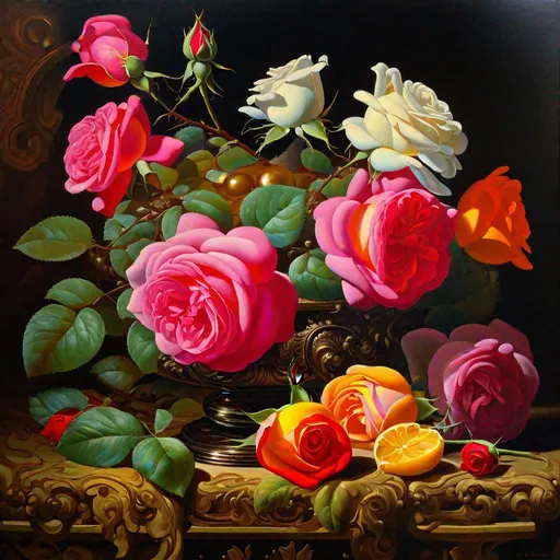 Prompt: "Oil on canvas, vivid bright colors, verismo, vanitas, hyperrealistic, maximalist, metaphysical psychological painting, virtuosity, elegance, sophisticated, whimsical, theatrical, chiaroscuro, scenography, scorzo, complexity, strong contrast"
"A rose does not answer its enemies with words, but with beauty, by Ivan Shishkin and Karol Bak nature's labyrinth in the style of the Codex Seraphinianus | by Karol Bak and Greg Rutkowski Art forms of Nature by Haeckel | colorful, beautiful extremely detailed, by Greg Rutkowski Portal of intiation into the forest of imagination"
"genesis, the world is born from the pluck of a string, the vibrations bring order from chaos, every living thing is connected by a thread of fate, together they make a glorious song that creates a gnostic hyper-dream ascension of harmony and bliss throughout the universe amazing concept painting by Jessica Rossier"
"Insanely detailed photograph of An elaborate beautiful fantasy treehouse glistening intricate made from crystal gold drops sugared drops leaf swirls giant light beautiful hyperdetailed painting by Carlo_Crivelli Anne_Stokes Andrea_Kowch Mark_Brooks Vladimir_Kush and Tom_Bagshaw CGSociety ZBrush Central fantasy art album cover art 4K 64 megapixels 8K resolution HDR Greek light colours celestial powdered sugar dreamy"