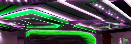 Prompt: Silver titanium interior design, green toxic led neon light in a
3d perspective aesthetic room.
A theme based on "dragons & fantasy worlds"