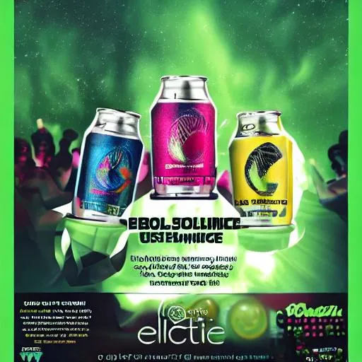 Prompt: solstice energy drink advert
