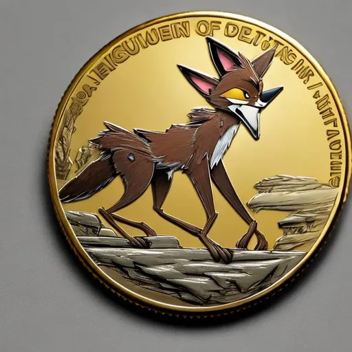 Prompt: wile e. coyote coin, surprise me