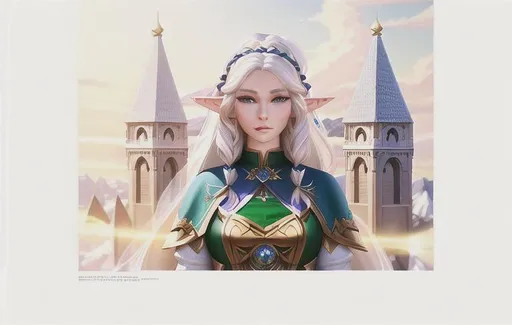 Prompt: Portrait of {female elf wizard} with {white} hair and with cute face, {academy}, perfect composition, hyperrealistic, super detailed, 8k, high quality, trending art, trending on artstation, sharp focus, studio photo, intricate details, highly detailed