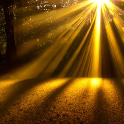 Prompt: A golden ray of light
