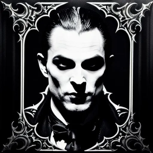 Prompt: {{{a Photorealistic portrait of a vampire lord}}}, grim - lighting, high - contrast, intricate details, elegant, highly detailed, Realistic, Film Quality, smooth, sharp focus, Evil, Sinister, ((Fangs dripping with blood)), :bat:  :vampire:  :man_vampire:  {{Shadow Moving, Living Shadow!!}}, ((Red Eyes))