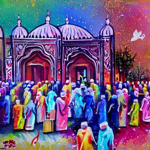 Prompt: eid painting