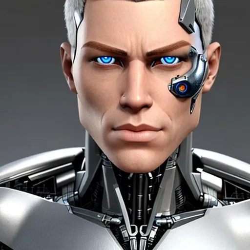 Prompt: cyborg male lifelike