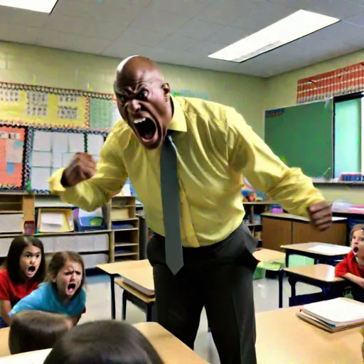 Prompt: Teacher yells at the principal





