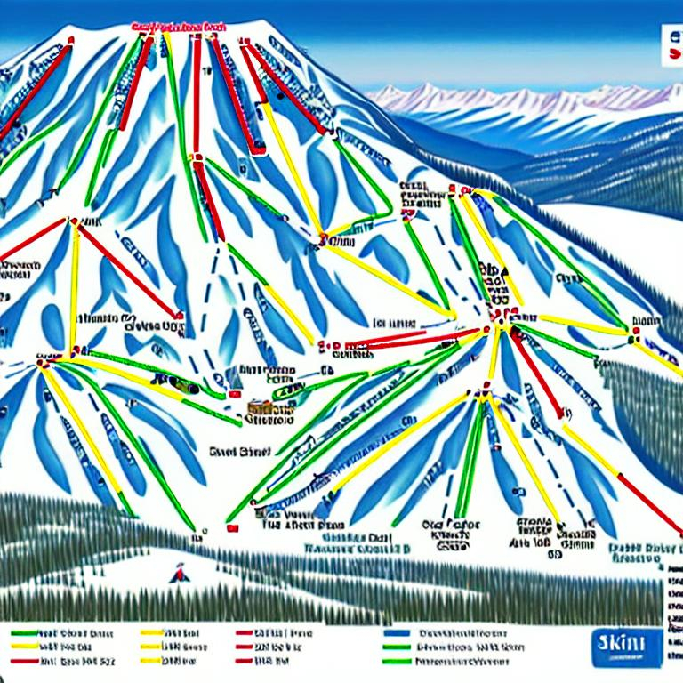 Ski resort piste map | OpenArt