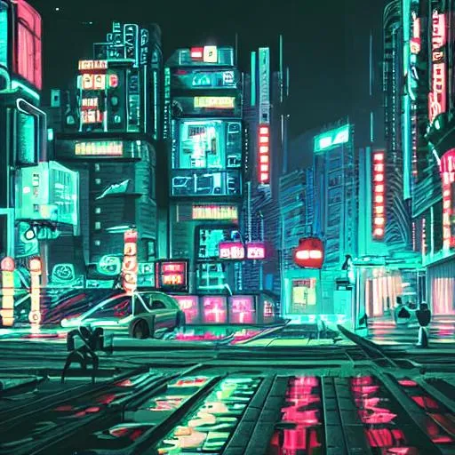 Prompt: Pixel 3D Art Cyberpunk Night City