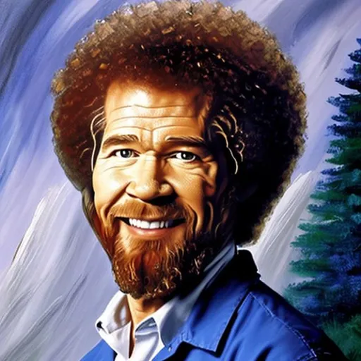 Prompt: Bob Ross painting