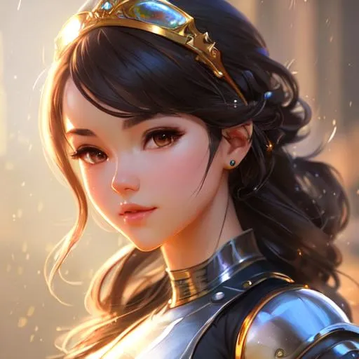 Prompt: A cute girl,
hyper-detailed, ultra-detailed 3d, a Pixar and Disney character art by artgerm, painting by daniel f gerhartz,
hyper detailed face, clear realistic eyes, sharp focus, 
octane render, ray tracing, Ultra-High-Definition,