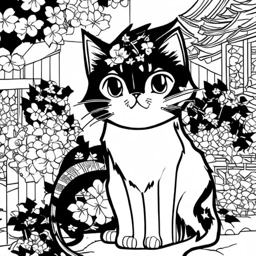 Prompt: Cat omori style, black and white
 
