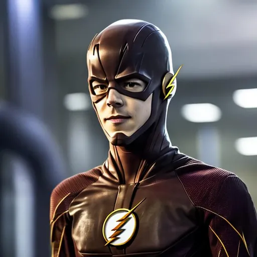 Prompt: Grant Gustin As The Flash, 8k, HD, Absolutely Realistic, Perfectly Accurate, Absolutely Detailed, Absolute Life-Like, Perfect Symmetry, Perfect Clothing, Perfectly Framed, Smooth