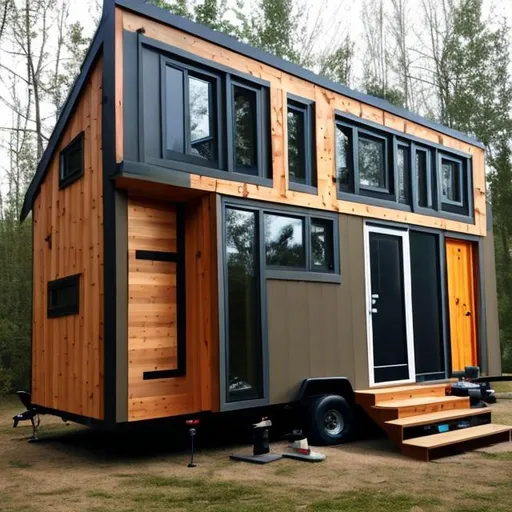 Prompt: modern tiny home