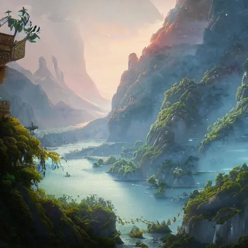 Prompt: a painting of a asia, a detailed matte painting, fantasy art, Artstation, artstation hq, matte painting, artstation hd