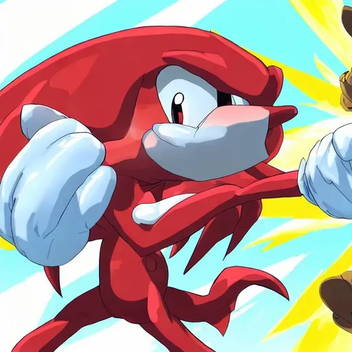 Prompt: Knuckles The Echidna
