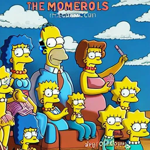 Prompt: The Simpsons poster
