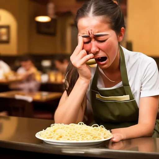 Olive Garden Worker Crying While Eating Noodles OpenArt Olive Garden Worker Crying While Eating Noodles OpenArt