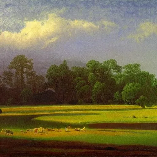 Prompt: Mississippi landscape in the style of Albert Bierstadt  
