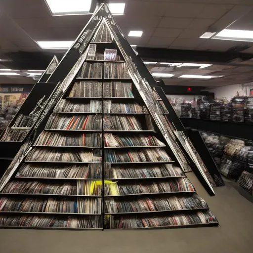 Prompt: realistic Bass Store Pyramid