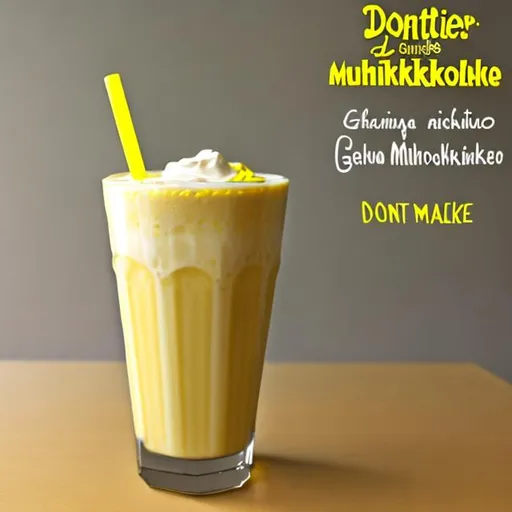 Prompt: Donatoinklinggamer Yellow Milkshake