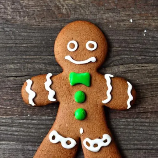 Prompt: gingerbread boy