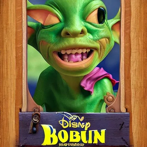 Prompt: disney goblin film blingus boingus shpoopy bajookieland 3d animated poster shboingy shabam goblin business family
