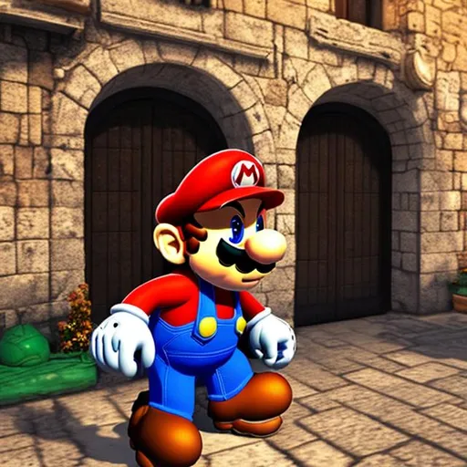 Prompt: Mario in jerusalem realistic