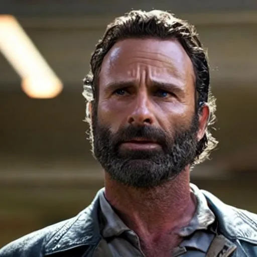 Prompt: Rick Grimes Hitting the Griddy