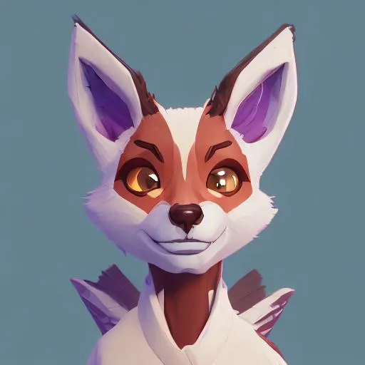 Prompt: sweetie fox smiling
