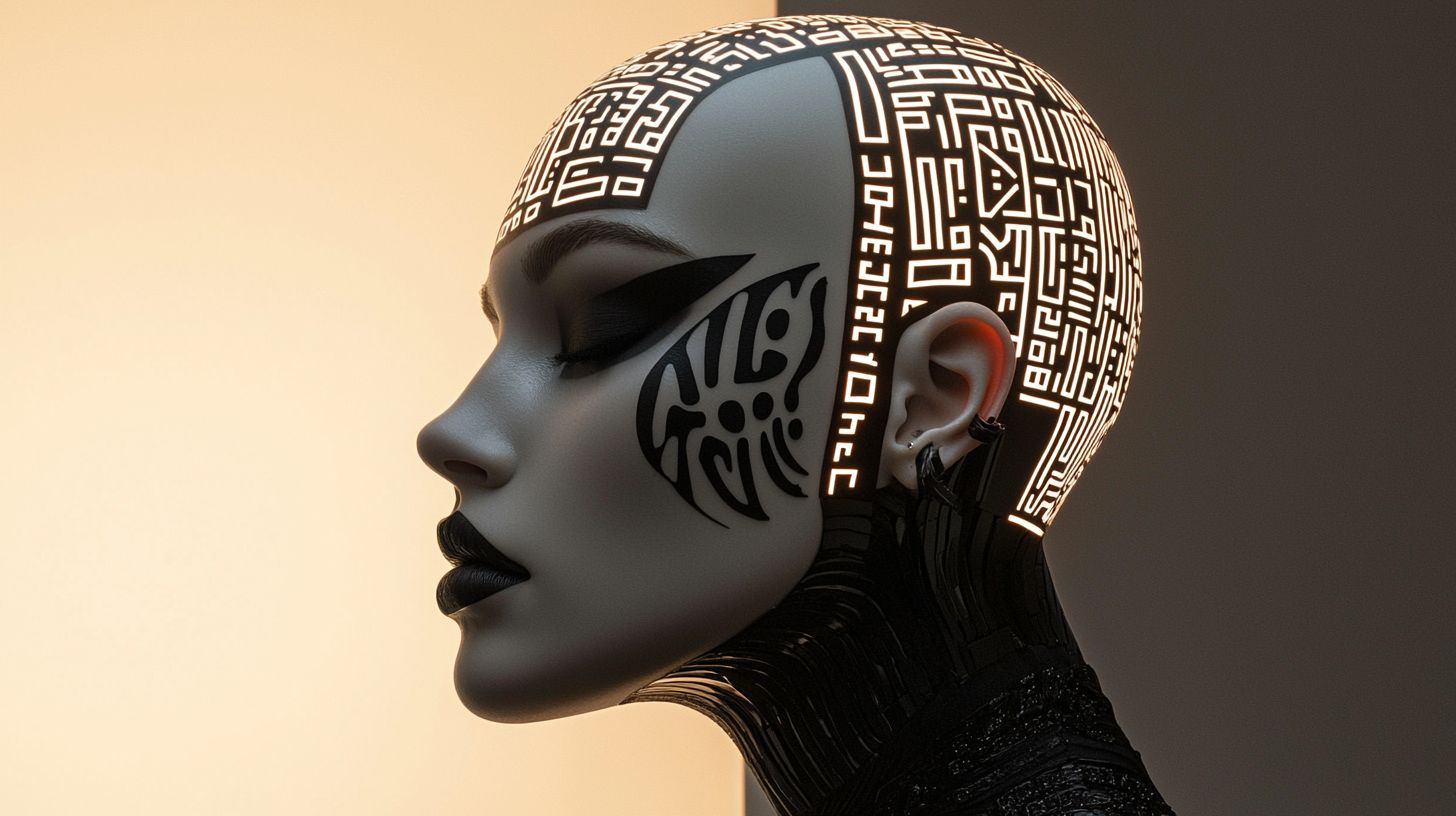 Prompt: high end barcode mannequin