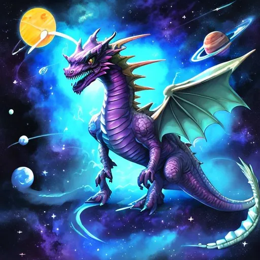 Prompt: space dragon
